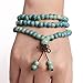 Cat Eye Jewels 108 Buddhist Prayer Beads Meditation Mala Beads Bracelet Necklace Ocean Green Blue