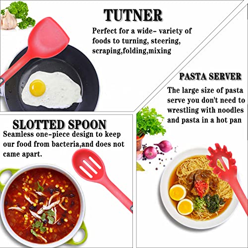 Kitchen Utensils Silicone Cooking Utensils Set IELECMG Cooking Spoon