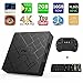 [Free Wireless Keyboard] 2018 J-DEAL 4K 7.1 Android TV Box, 2GB RAM 16GB ROM, Amlogic Quad Core A53 Processor 64 Bits, 2.4GHz WiFi Smart TV Box, HDMI 2.0 Output Support H.265 4K2K@ 60HZ Ultra HD