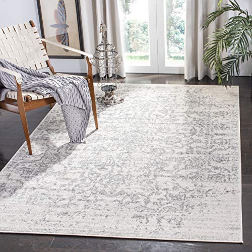 Safavieh MAD603G-6 Rug, 6' 7" x 9' 2", Silver/Ivory