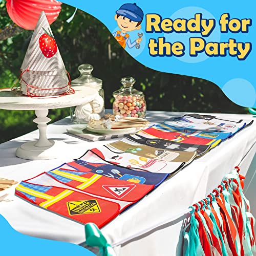 Geyoga 10 Pcs Kids Community Helper Dress Up Vest Career Cosplay Cloth