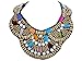 ALILANG Women's Multicolored Beaded Tribal Halloween Costume Ethnic Bib Jewelry Collar Necklace