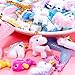 TecUnite 60 Pieces Slime Charms with Mermaid Tail Unicorn Dolphin Resin Flatback of Mixed Slime Beads for Ornament Scrapbook DIY Crafts