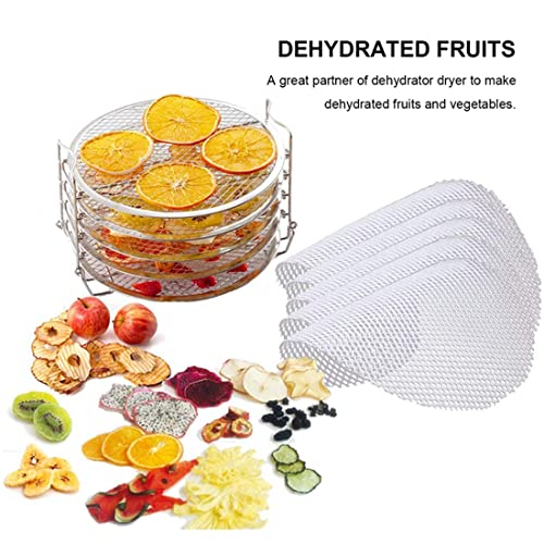 Silicone Steamer Liners Dehydrator Sheets, Famolay 6Pcs Bamboo Steamer Liner 10 Inch Fruit
