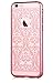 Iphone 6s Plus 5.5 & Iphone 6 Plus Case, Devia Crystal Baroque Series Unique & Fashion Gradient Design Decorated with Original Swarovski Element Hard Transparent Case (Rose Gold Baroque)