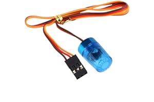 WONFAST 360 Rotating LED Flashlight for RC Cars, Blue, Plastic