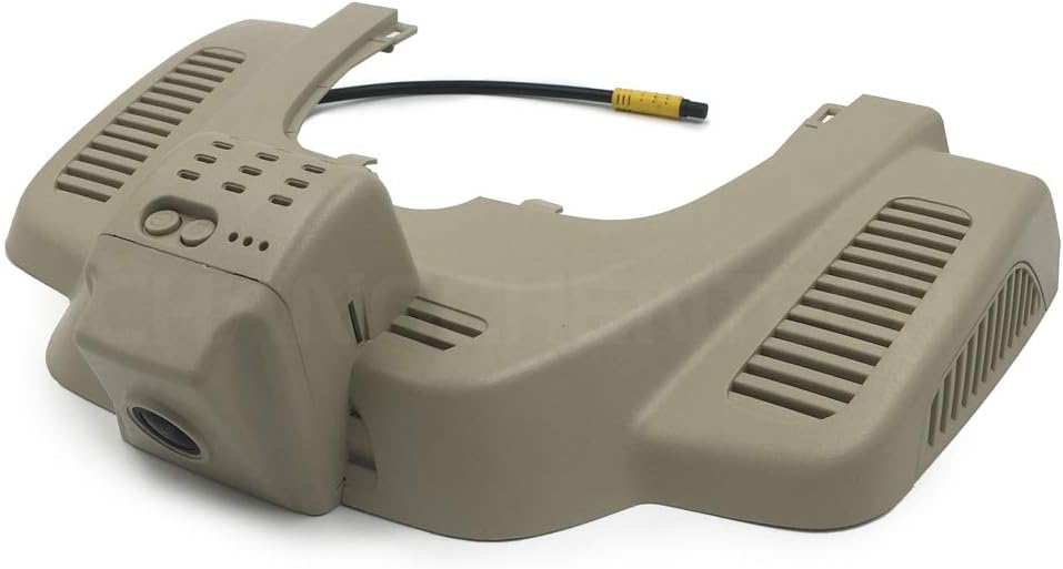 Special Hidden Car DVR for Benz GLE 400/GLE350/GLE320 Loop Recording Good Night Vision Dashcam with Built in Sensitive G-sensors Car Front Camera 170 Degree Wide Angle (Dual Record, Beige)