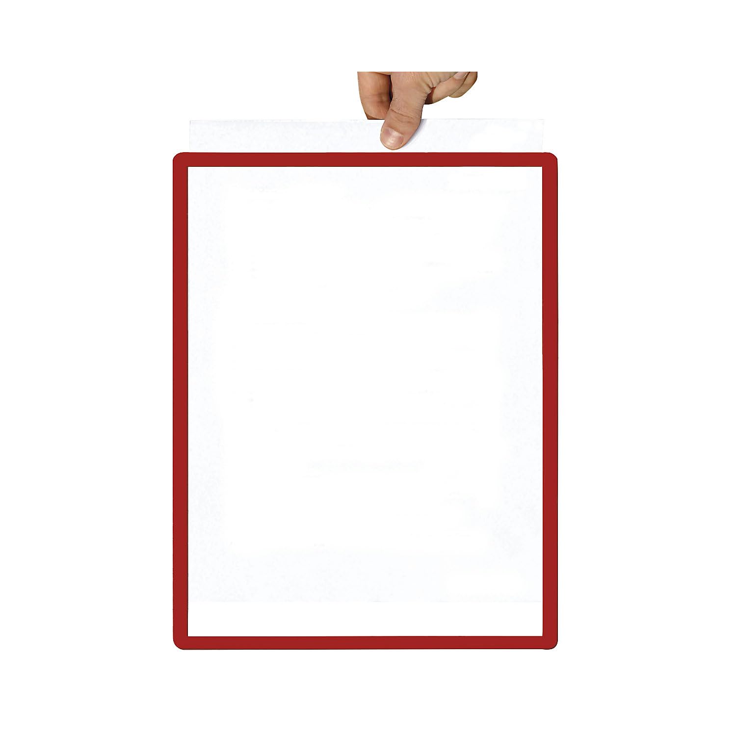 Frames4Docs A4 Magnetic Frame - Magnetic Document Holder - Colour Red - Pack of 10