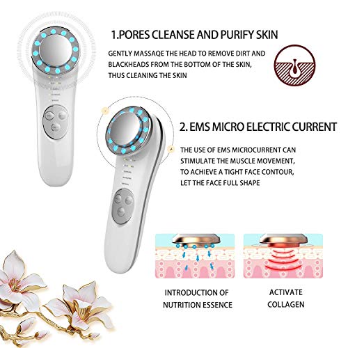 Facial massager - 7 in 1 Face Cleaner Lifting Machine - EMS face massager - Promote face Cream Absorption - Skin care tools - Lift & Firm Tighten Skin Wrinkles