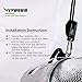 VIVOSUN 1-Pair 1/8 inch 8ft Adjustable Heavy Duty Grow Light Rope Hanger w/Reinforced Metal Internal Gears, Loose-Proof Design (150lbs Weight Capacity)