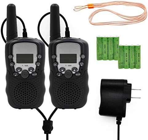 Walkie Talkies for Kids Adults 2 Way Radio with 8Pcs Rechargeable Batteries LED Light Walky Talky