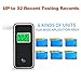 Breathalyzer Anntoo Professional Grade Portable Digital Alcohol Tester with 5 Mouthpieces for Personal Use - Gray