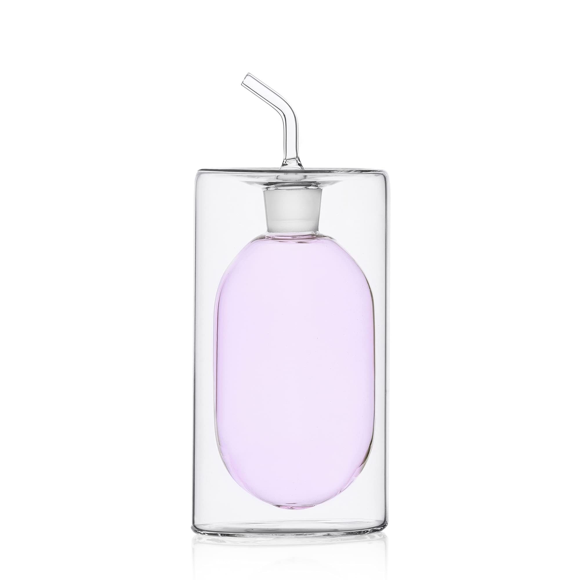 Ichendorf Milano Double Wall Oil Can Pink 250ml Cylinder Collection Double Wall