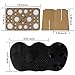 ESARORA Makeup Brush Cleaning Mat and 28 Holes Brush Drying Tower Set