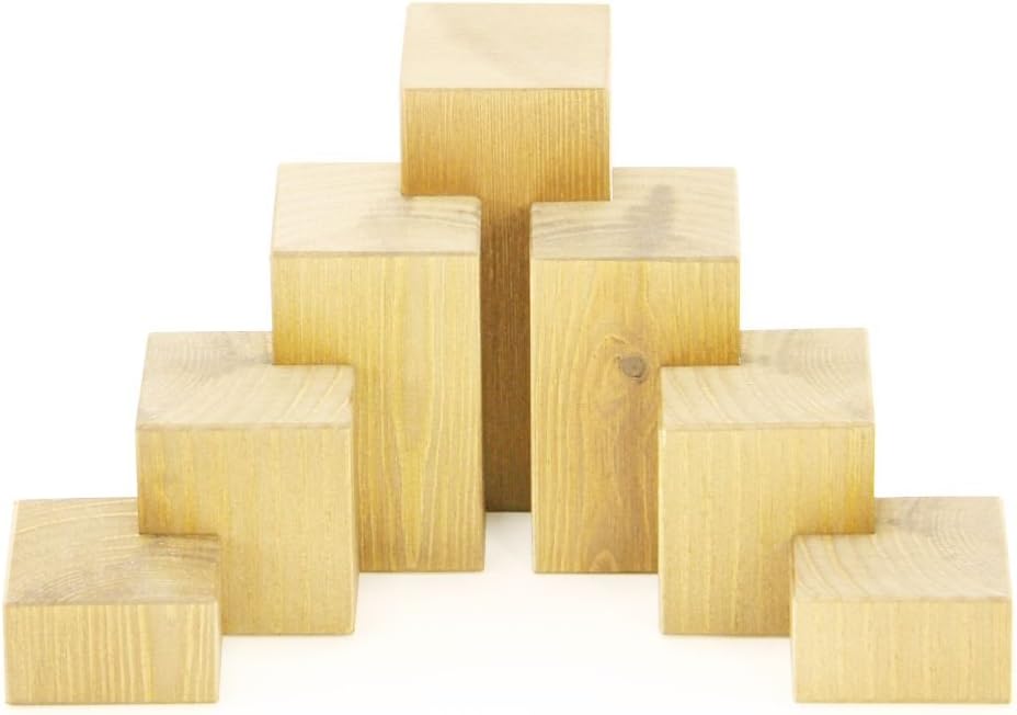 wooden display blocks