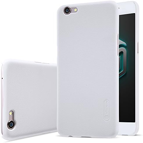 Meimei1986 Anti-Slip Slim Fit Frosted Ultra Thin Matte Hard Back Cover Case With Screen Protector for OPPO R9S,White