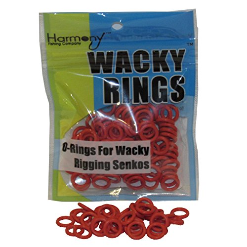 Wacky Rings - (REACTION RED) O-Rings for Wacky Rigging Senko Worms (100 orings for 4&5" Senkos)