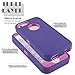 iPhone 5S Case,iPhone SE Case,Fogeek Heavy Duty PC and TPU Combo Protective Defender Body Armor Case for iPhone 5S,iPhone SE and iPhone 5 with Finger Print Function(Purple)