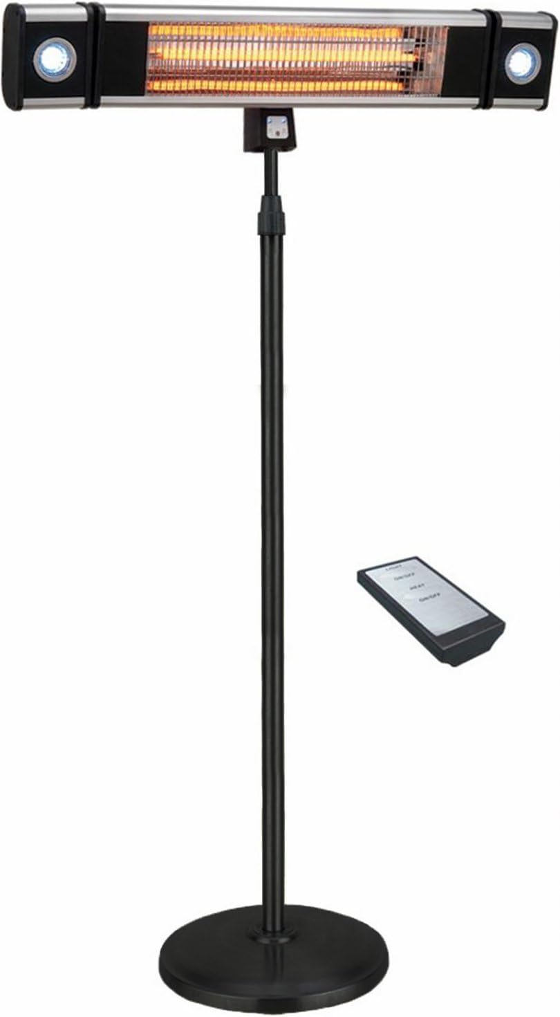 EnerG+ Indoor/Outdoor Free Standing Electric Patio Heater with Led
