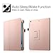Fintie Apple iPad Air Folio Case - Slim Fit PU Leather Smart Stand Protective Cover with Auto Sleep / Wake Feature for iPad Air 2013 Model, Rose Gold