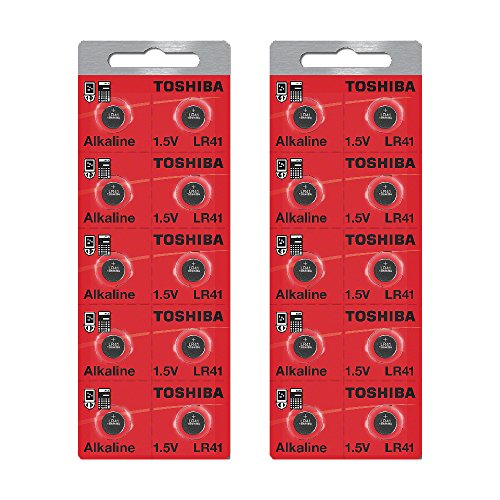 Toshiba LR41 AG3 Alkaline 1.5 Volt Batteries x20