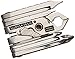 Swiss+Tech ST53100M2 Micro Pocket Multitools (19-in-1) for Camping, Outdoors, Hardware - 2 Pack, Polished Stainless Steel
