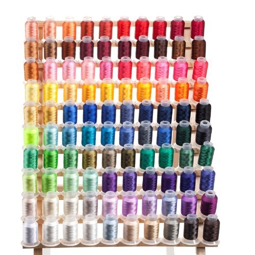 Embroidex 100 spools polyester embroidery machine threa…