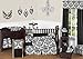 Sweet Jojo Designs Black and White Isabella Girls Window Valance