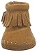 Minnetonka Back Flap Bootie (Infant/Toddler),Brown,1 M US Infant
