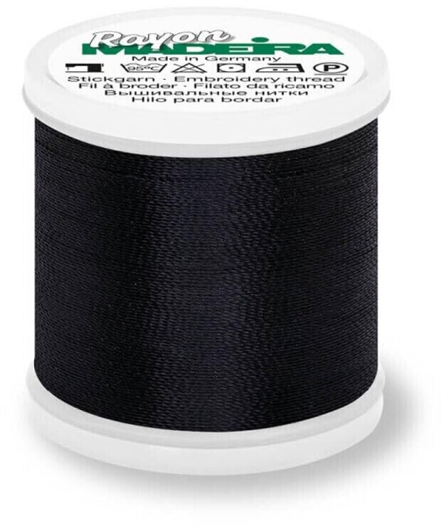 Madeira M9840-1000 Machine Embroidery Thread 1000 Black 200m