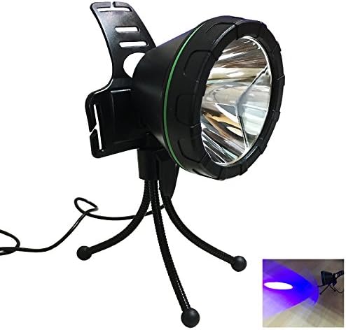 Kebaina Fishing Light with Tripod,LED Spotlight,Not Rechargeable,Blue