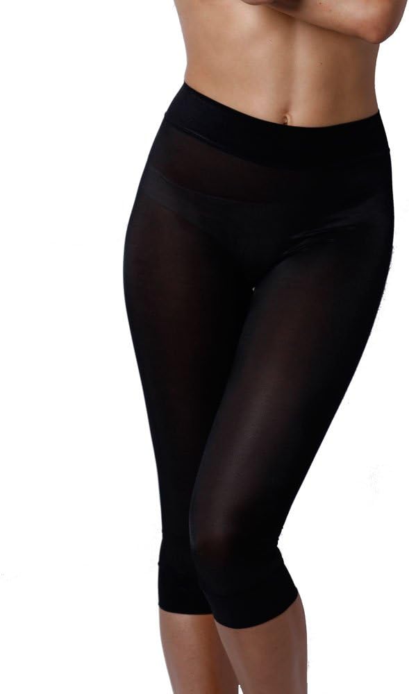 BODYSLIMMERS NANCY GANZ Women's Sheer Solutions Moderate Shaping Capri Pant