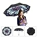 Elover 32in X 8 Panels Double Layer Inverted Umbrella, C - Beauty Flower