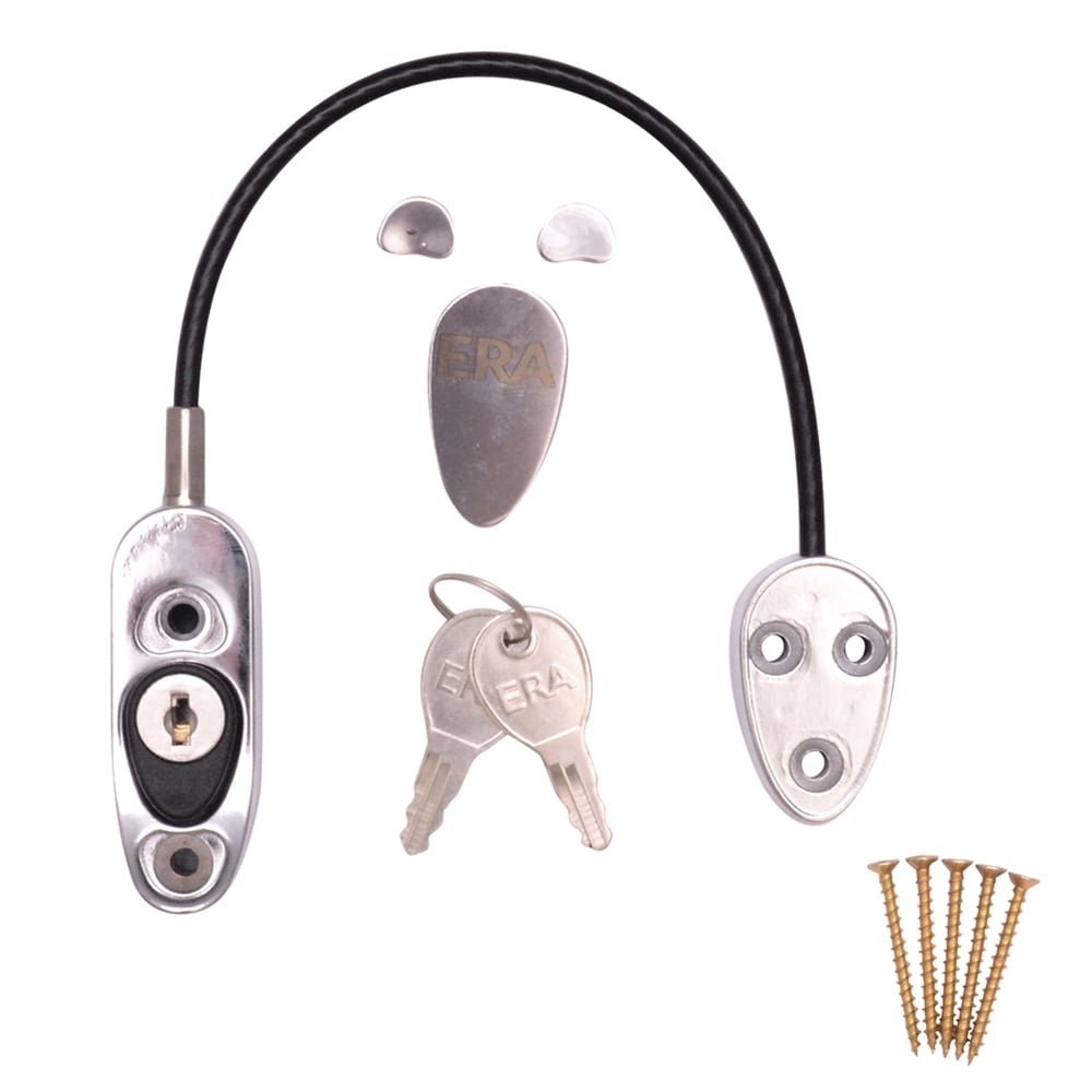 ERA Cable Window and Door Restrictor Polished Chrome