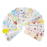 Adv-one 100 Count Cute Cartoon Breathable Bandages Pad/Water Resistant Hemostasis Adhesive First Aid for Kids Children