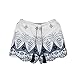 Kshion Women Summer Lace Embroidery Bohemian Casual Shorts Pants