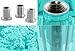HK5 Universal JDM VIP 60mm Manual MT Transparent Octagon Crystal Bubble Shift Knob 1 Pack (Teal)