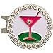 Giggle Golf Bling Golf Ball Marker with A Magnetic Hat Clip | Fun Golf Accessories for Women (19th Hole)