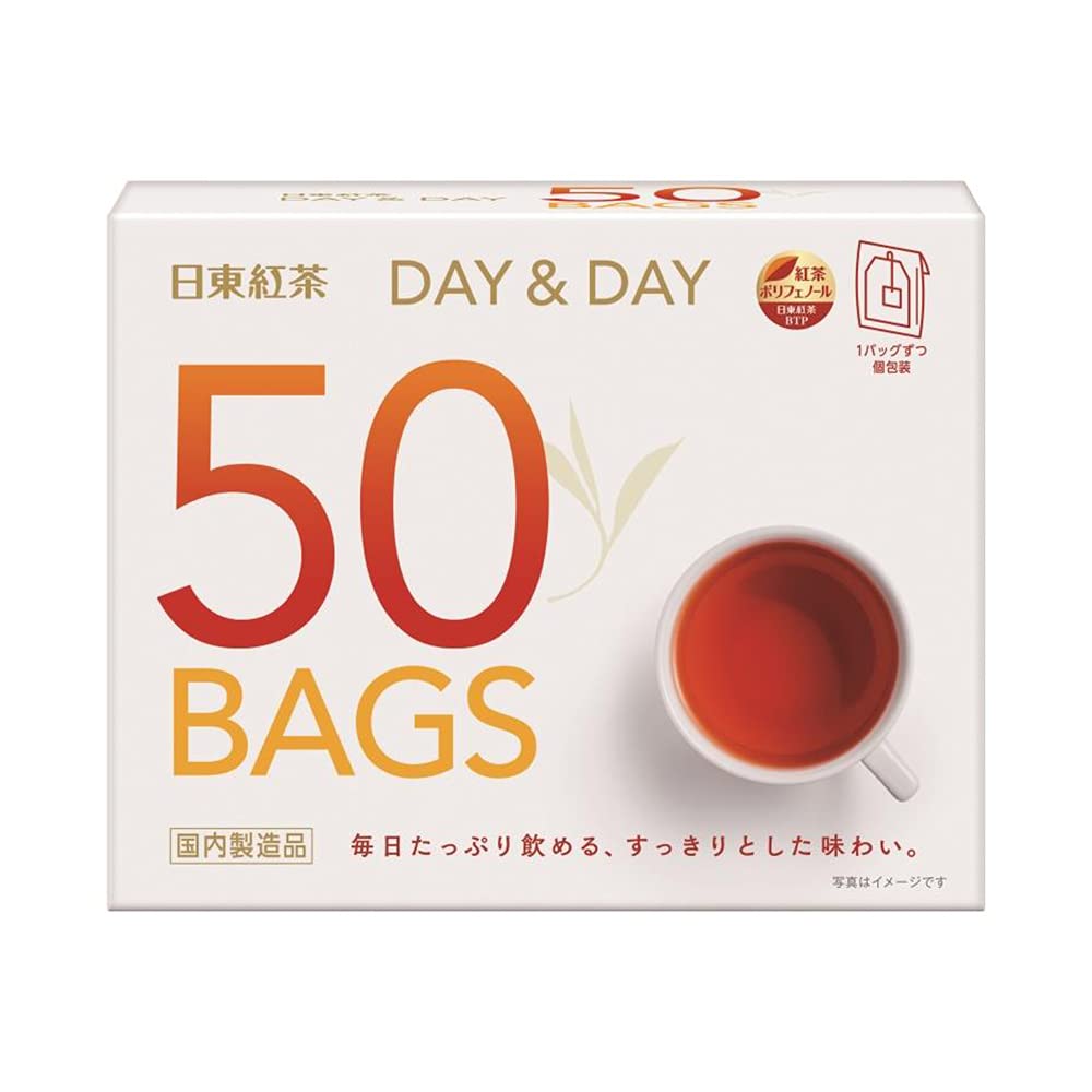 日東紅茶 DAY&DAY ティーバッグ 50袋入り の商品画像