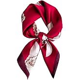 ANDANTINO 100% Mulberry Silk Square Scarf for Hair-25.6" X25.6'' Women Men Natural Silk Neckerchief Digital Printed Headscarf