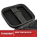 Black Hard EVA Shell Case with Carabiner Clip & Twin Zips for the SoundMoovz Musical Bandz - by DURAGADGET