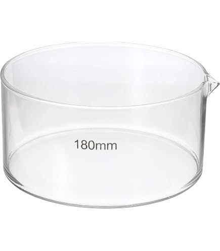 Coupelle De Cristallisation En Verre Borosilicaté 500 Ml - Fond Plat, Sans Bec, Pour Laboratoire | Diamètre 125 Mm - 6