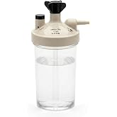 High Flow Oxygen Humidifier Bottle for Oxygen Concentrators (1 Pack) | Moisture Support for Oxygen Flow, Durable Replacement Accessory for Home Continuous Flow Systems