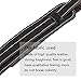 Mugig leather guitar strap guitar accessory adjustable from 127 cm to 145 cm in length with 8 cm wide pad sturdy suitable for all electric guitar and bass black/brown (black)
