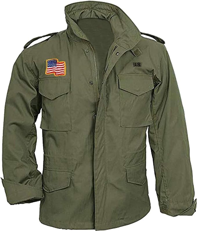 Amazon.com: A-StarPlus M65 Field Jacket Men Military Olive Green