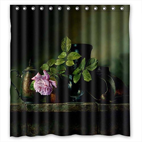 Comeciti The Famous Classic Art Painting Flowers Blossoms Bath Curtains Of Polyester Width X Height / 72 X 72 Inches / W H 180 By 180 Cm Decoration Gift For Him Mother Couples Father Kid