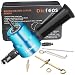 Dicfeos Double Head Metal Sheet Nibbler Cutter with Circle Cutting Accessories, Drill Attachment with Wrench & Parts, Maximum 14 Gauge Steel primary