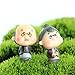 CosCosX Miniature Fairy Garden Grandpa&Grandma Ornament Bonsai Doll Dollhouse Plant Pot Figurine DIY Outdoor Desktop Decor Crafts Home Decoration