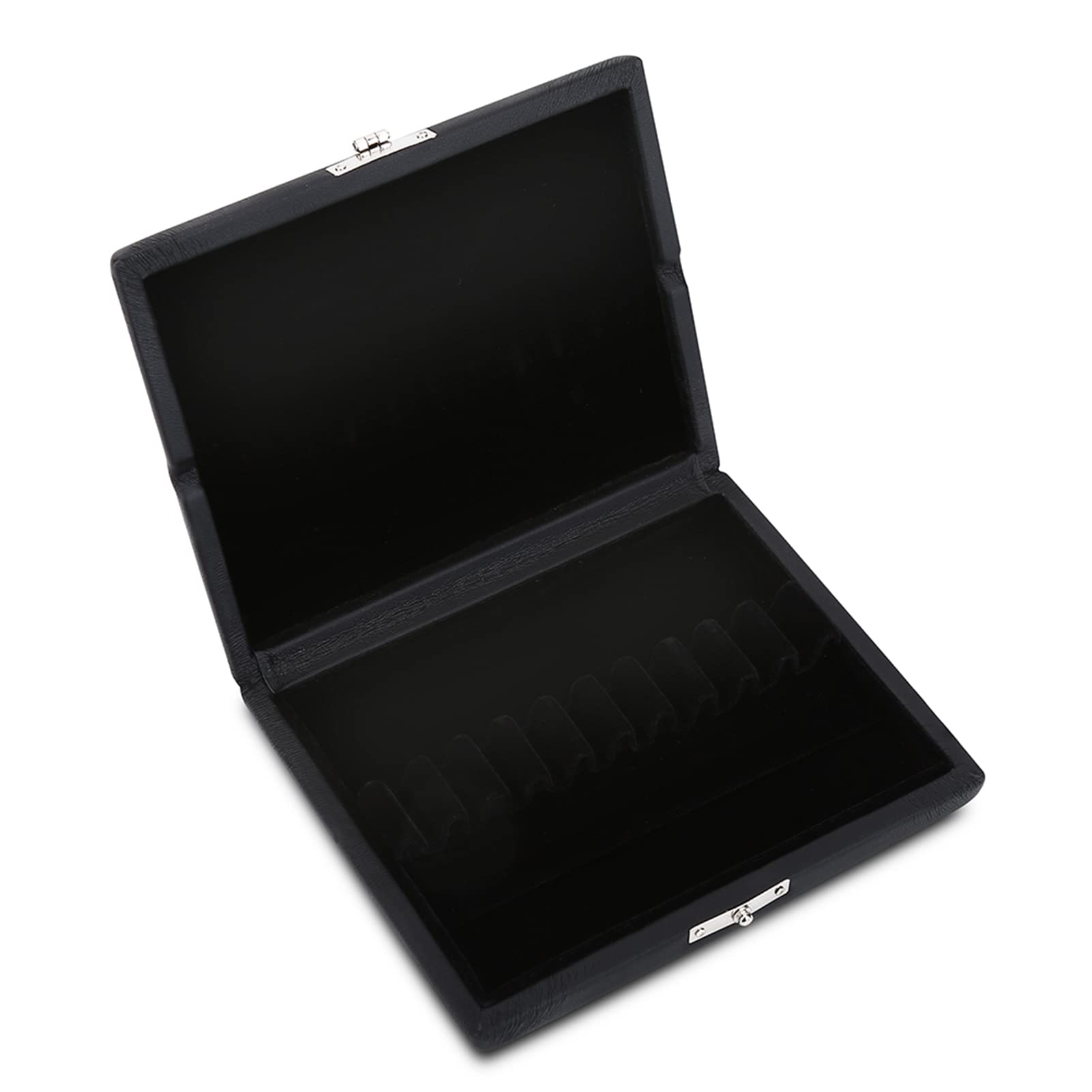 TOPINCN Oboe Reed Case Storage Reed Storage Case Wooden Oboe Reeds Case Oboe Reeds Box Cover Reed Case Holder Wooden and PU Leather for 10/12/20pcs Oboe Reeds(10PCS)