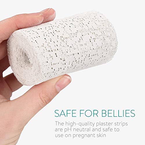 Navaris Babybauch 3D Gipsabdruck Set - inkl. Handschuh und Farbe - Gips Bauchabdruck Schwangerschaft - Abdruck… – Bild 7